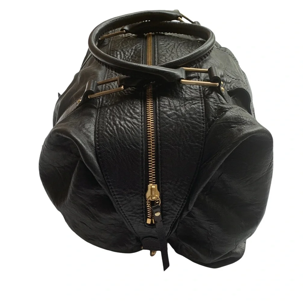 Botkier Black Leather Sasha Duffel Handbag